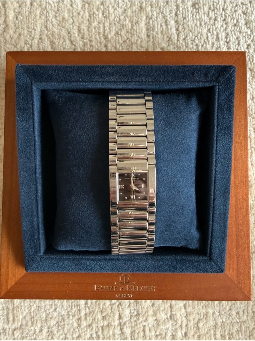 BAUME & MERCIER Vintage Catwalk Ladies Steel Black 21mm Watch